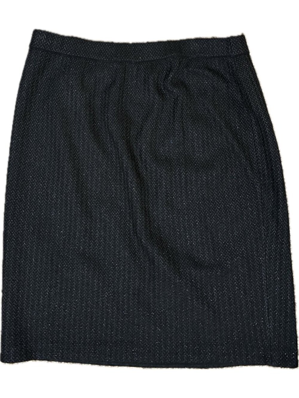 St. John Evening 14 Santana Knit Pencil Skirt Paillettes Black St VTG Sweater